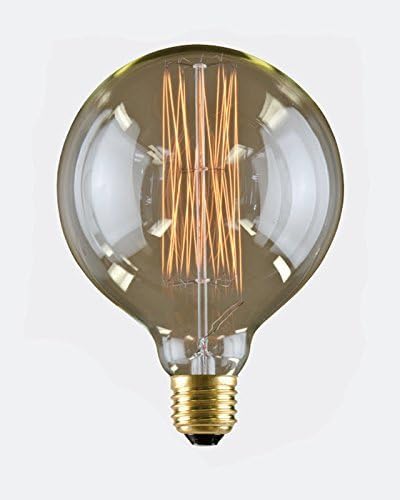 60W Nostalgia Era G-40 Squirrel Cage Filament Globe Bulb (pack of 6)