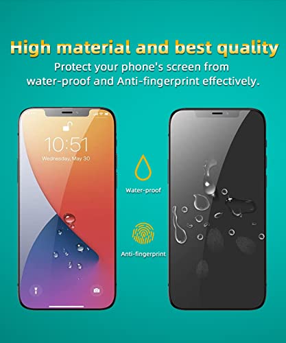 Image of Privacy Screen Protector for iPhone Xs Max Shatterproof Tempered Glass [True 28Anti Spy] [9H Hardness] [Easy Installation ] Black Protector for iPhone Xs max-Pack of 1