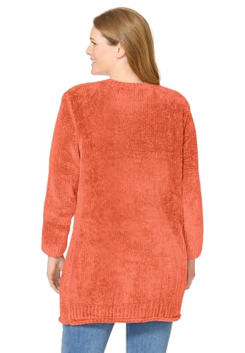 Woman Within Plus Size Crewneck Chenille Sweater2