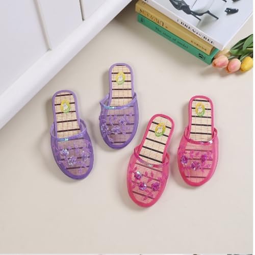 Chinese Floral Slippers,Women's Mesh Breathable Home Comfort Style Sandal,Suitable for most foot shapes3