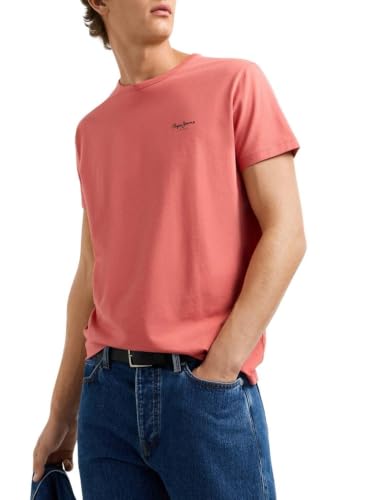 Pepe Jeans Herren Original Basic 3n T-Shirt, Rot (Cinnabar Red), XL – Ansicht 5