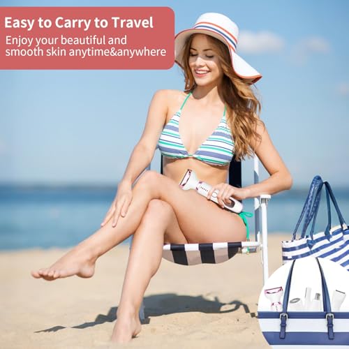 Image of Electric Razors Shaver for Women - 5 in 1 Womens Electric Razor Bikini Trimmer for Women and Wet /Dry and Rechargeable Lady Shaver Razors for Nose Hair Face Eyebrow Arms Legs Armpit Pubic Area
