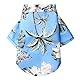 Hawaii Hunde Shirts für Kleine,Sommer Hundeshirts,Pet Poloshirt T-Shirt,Hunde Shirt für Kleine Dog,Hundeshirt Bedruckte T-Shirts Schnell Trocknende Atmungsaktive für Small Dog Katzen (Himmelblau,XL)