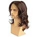 Baruisi Long Brown Wigs for Men Synthetic Layered Wavy Cosplay Party Wig