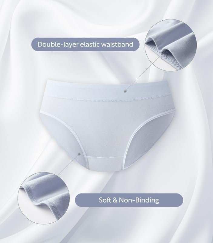 DAVID ARCHY Womens Cotton Bikini Underwear Breathable Low Rise Soft Strench Hipster Panties for Women Multipack - Image 3