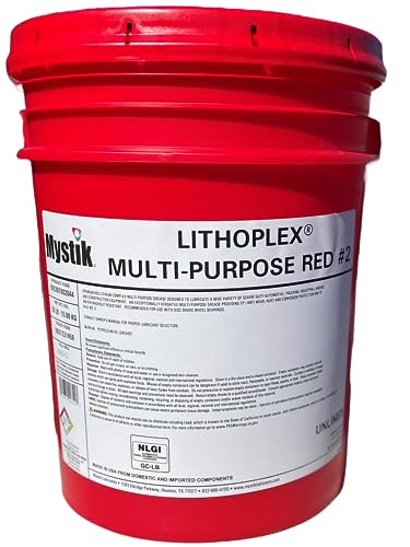 Mystik Lithoplex Multi-Purpose Red Lithium NLGI #2 Grease - 35# Pail