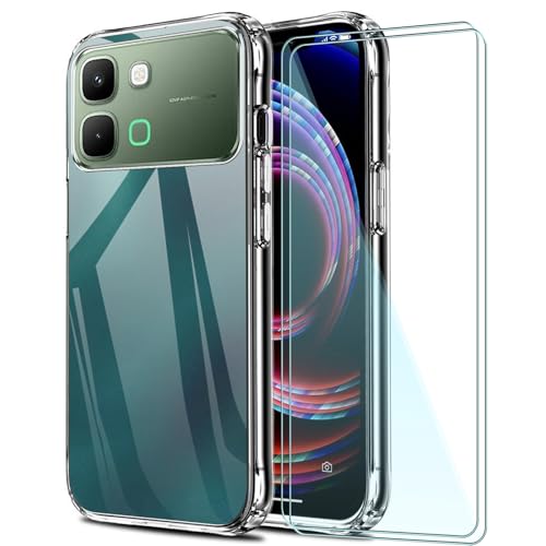 FortiCase Coques pour Infinix Note Edge avec 2 Verres Trempés,Transparent Silicone Etui,9H Anti-Rayures,Souple TPU Cover Antichoc Housse Anti-Rayures,pour...