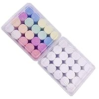 Jumbo Outdoor Chalk Coloured White - 2 Tubs of Sidewalk Chalk Coloured & White Chalks Great for Blackboards or Outside - Chunky Chalk Easy to Hold 40 Giant Chalks for Children Washable chalk paint