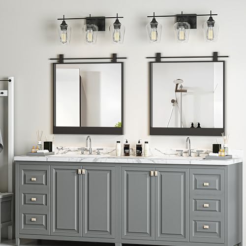 24x24inchsquarebathroomvanitymirrorforwallmountedoversinkfarmhouserusticmatteblackframebarndoormirrorsfoyerentrywaydecor  Urban Country Home Decor 24×24 inch square bathroom vanity mirror for wall mounted over sink farmhouse rustic matte black frame barn door mirrors foyer entryway decor  urban country home decor