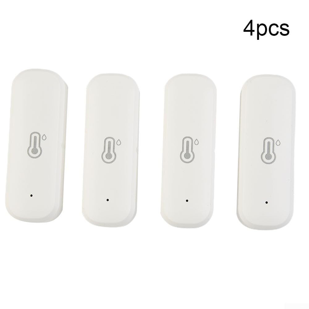 Sensor inteligente de temperatura y humedad, 4 unidades, para Tuya App Zigbee/WiFi, monitores de interior, lecturas precisas, alertas de aplicación para todo el hogar