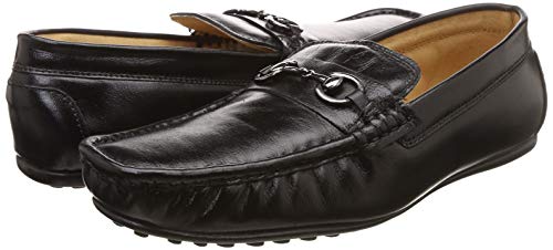 Image of HiREL'S Men's Original Genuine Leather Lightweight Anti-Skid Memory Foam Loafers