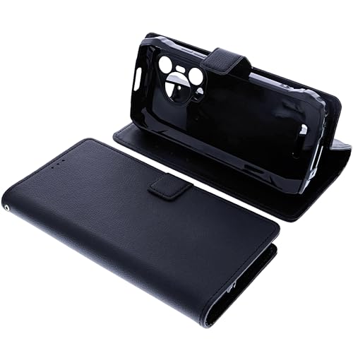 NON È UNA CUSTODIA UNIVERSALE ADESIVA - La nostra custodia a libro in nero è progettata specificamente per il tuo Blackview BL7000. Nessun incollaggio del telefono o fastidioso scorrimento verso l'alto per scattare foto.