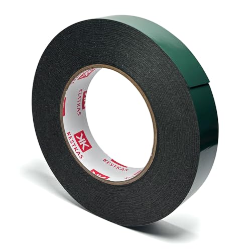 KESTKAS Nastro Biadesivo Extra forte multifunzione 25mm x 10m - fissaggio istantaneo su più superfici - nastro in schiuma impermeabile - nastro di montaggio all'interno o all'esterno
