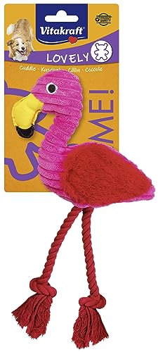 Vitakraft Safari Flamingo Hundespielzeug mit Seilbeinen