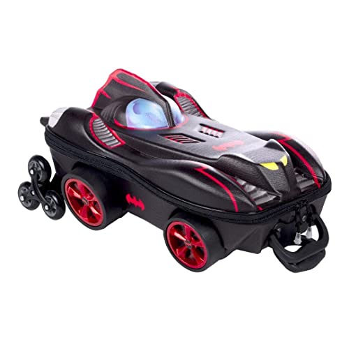 Mochila Escolar 3D com 6 Rodinhas Batman Chrome Wheels - Maxtoy