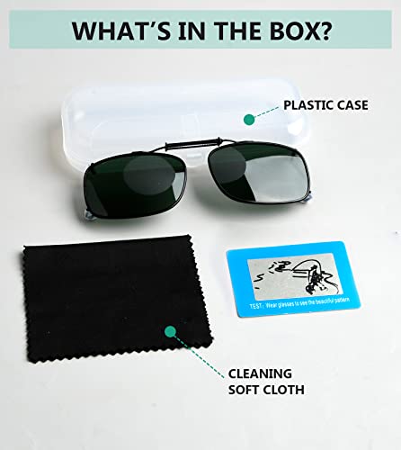 Image of Eyekepper Clip on Sunglasses Over Eyeglasses, 57 * 39MM