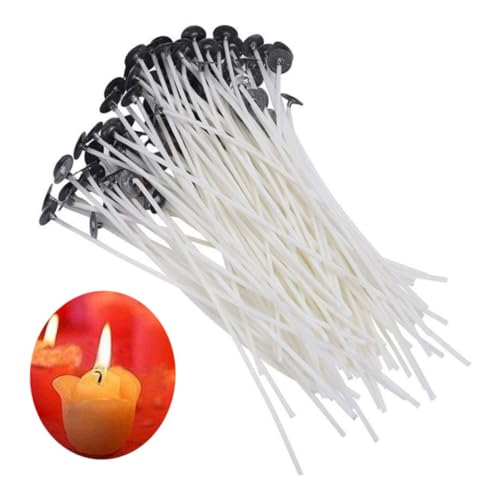 200 piezas de mechas para velas con base para manualidades