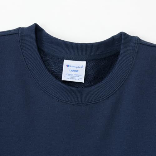 Champion スウェット 長袖 ワンポイントロゴ刺繍 リラックスフィット ドロップショルダー フレンチテリー クルーネックスウェットシャツ C8-A023Z の商品画像 3