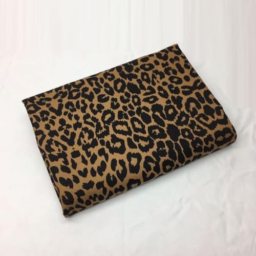 Imprimé léopard Tissu denim au mètre Tissus en coton jean lavé Jacquard tissu jean pour couture 150 cm De Large Pour la couture, le bricolage, la...