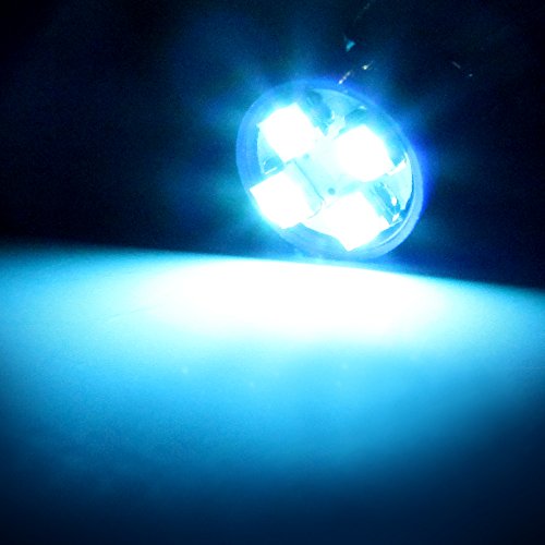 Cciyu 194 Extremely Bright Led Bulbs T10 4-3528-Smd Interior Lights Dashboard Gauge Light Speedometer Odometer Tachometer Led Light Instrument Panel Light Wedge T10 168 2825 W5W Ice Blue Pack Of 20 #TOP5