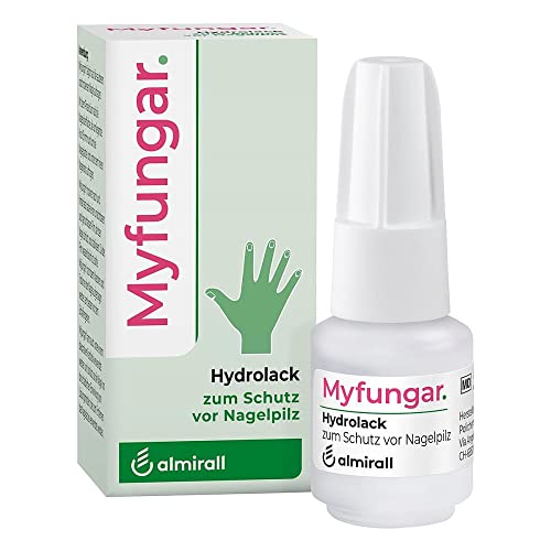 Myfungar Nagellack, Hydrolack zum Schutz vor Nagelpilz, wirkt gegen Pilzerreger, mit HPCH & Octopirox, für gesunde Nägel, 6.6 ml