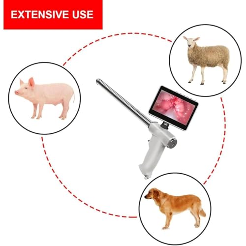 Pistolet do sztucznej inseminacji, pistolet do wizualnej inseminacji, pistolet do wizualnej sztucznej inseminacji z obrotowym ekranem, idealny dla świń/owiec/psów/krów