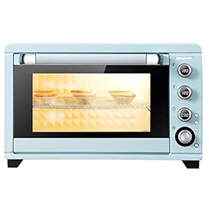 Mini-oven, 45L heteluchtoven met supercapaciteit, elektrische oven, 4-laags grillbarbecue-oven Pizzaoven