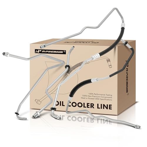 A-Premium Automatic Transmission Oil Cooler Line Hose Assembly Compatible with