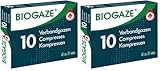 Bio Gaze Kompressen 5 cm x 5 cm, Inhalt 10 Stück (Packung mit 2)