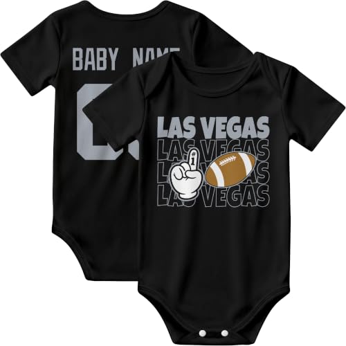 Image of KREDE Baby Clothes Custom Name Bodysuit for Baby Boy Gifts | Short Sleeves Bodysuit with Custom Number Name