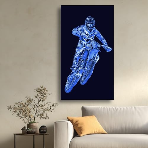 Art de course de moto impression haute définition grand format