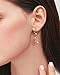 Desnuage Handmade Rose Gold Spiral Threader Earrings Hypoallergenic Twisted Curved Drop Dangle Earrings Pull Through Earrings for Women Trendy Fashion
