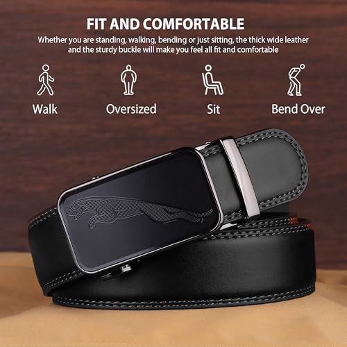 Image of ZORO Men's Vegan Leather Belt for Men, Formal /Casual,Autolock| Fit on up to 38 Inches Waist size (Free Size)