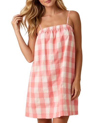 Image of Women Boho Floral Mini Cami Dress Spaghetti Strap Flowy Sling Dress Graphic Backless Summer Holiday Sundress