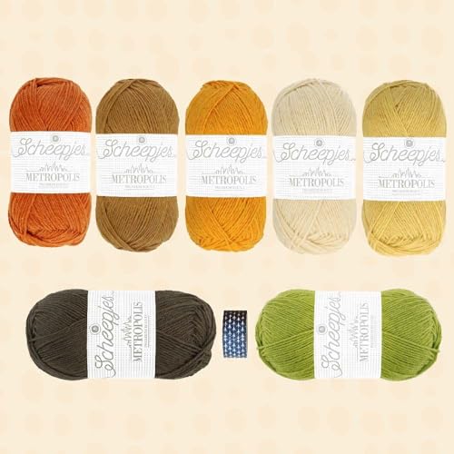 Image of Scheepjes CKAL Goldcrest Scarf Kit - 1 Piece