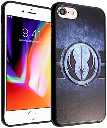 EDEALSAVING Compatible with iPhone SE, iPhone 8 Case Star Anti-Scratch Shock Proof Case Soft Touch Slim Fit Flexible TPU Case Bumper Cover for iPhone 8 iPhone 7 -Star Jedi