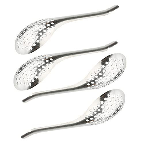 Cabilock Elegante Cucchiaio Per Caviale Con Design Scanalato in Acciaio Inossidabile Per Una Cucina Gourmet