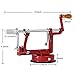 Apple Peeler, Stainless Steel Apple Corer Slicer Peeler, Durable Heavy Duty Die Cast Magnesium Alloy Apple Peeler Slicer Corer(Deepred)