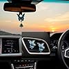 shenruifa 2Pcs Rhinestone Butterfly Car Air Freshener Clips - Bling Vent Diffuser with Fragrance, Sparkly Car Interior Decor Accessories for Women (Blue) #3