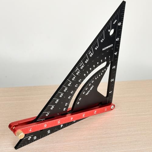 Traçage ossature construction efficace grâce à l'équerre de menuiserie
