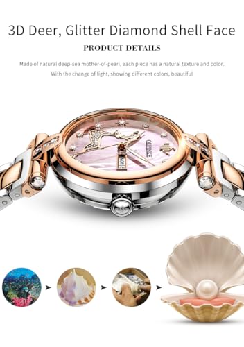 Image of OLEVS Women Watch Silver Stainless Steel Two Tone Fashion Ladies Analog Quartz Waterproof Luminous Date Day Wrist Watches