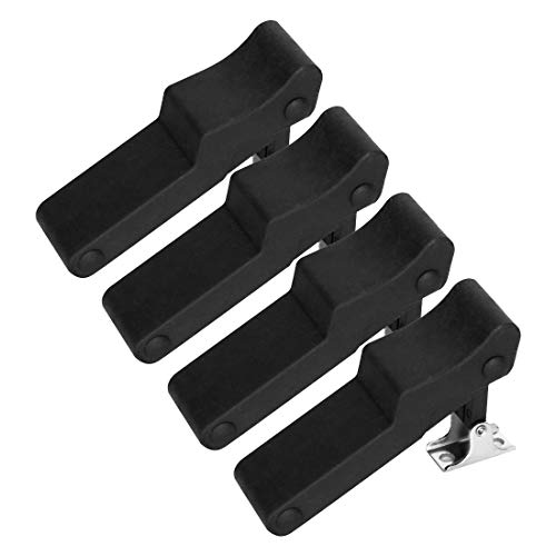 ADrivWell 4PCS Flexible Rubber Draw Latch for Cooler, Boat Compartment,Cargo Box with Stainless Steel Keeper and Bracket
