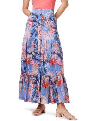 NIC+ZOE Women's Plus Size Dreamscape Tiered Skirt