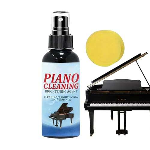 Limpiador en aerosol para teclas de piano, brillante para limpiar teclas, bote de 100 ml, elimina huellas para eventos musicales y aulas