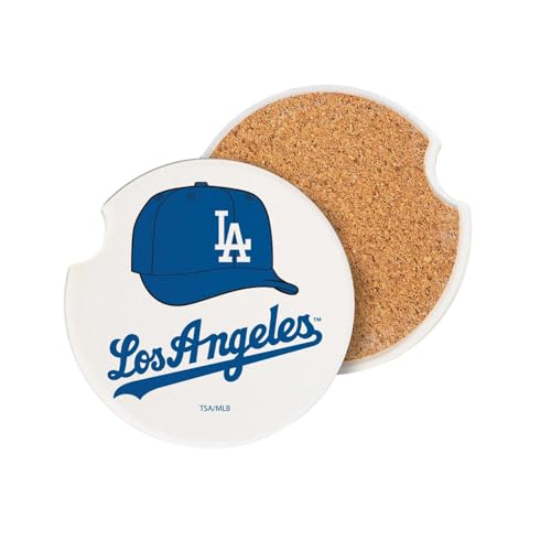 Dodgers Car Coasters, 2-Pack by Team Sports America