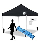 King Canopy Ares 10-Feet by 10-Feet Commerical Instant Pop up Canopy with Weight Bags, Guy Ropes and