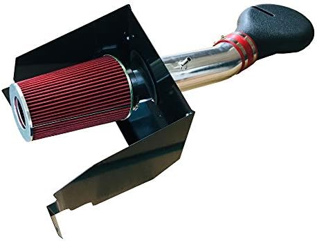 Lizudian 4" V8 5.2/5.9L Heat Shield Cold Air Intake+Filter Fit for 1994 1995 1996 1997 1998 1999 2000 2001 Dodge Ram 1500 2500 Red