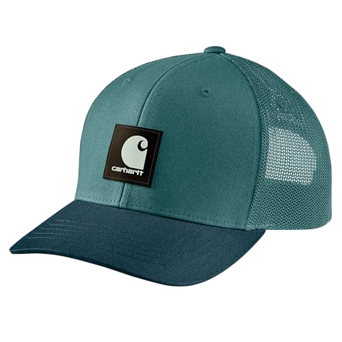 Image of Carhartt Men's Rugged Flex Twill Mesh-Back Logo Patch Cap