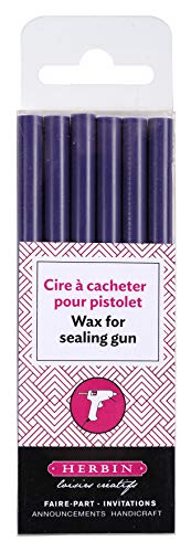 エルバン シーリング スタンプ ワックス ガン用 6本入り 封ろう用 フランス製 オーベルジーヌ HERBIN hb35878