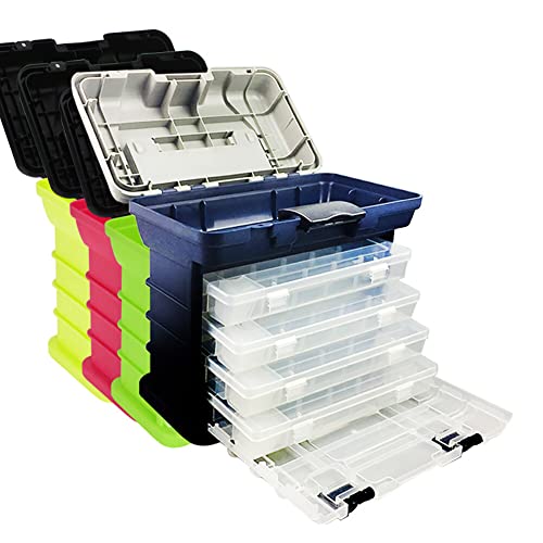 Boîtes de rangement avec plateaux multicompartiments réglables contre l'humidité - 6
